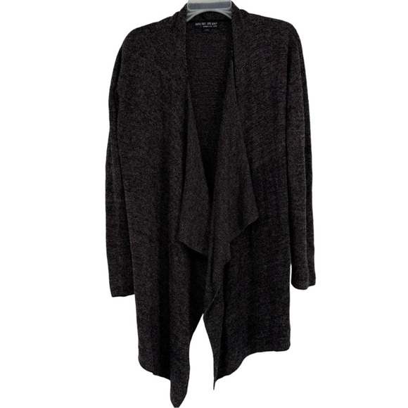 Barefoot Dreams Bamboo Chic Lite Cardigan Sweater Size L/XL Drape front gray - Picture 1 of 10